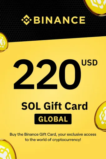 Binance (SOL) 220 USD Gift Card (Global) - Digital Key