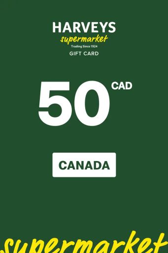 Harvey’s 50 CAD Gift Card (Canada) - Digital Key