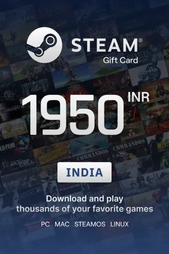Steam Wallet 1950 INR Gift Card (India) - Digital Key
