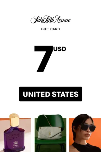 Saks Fifth Avenue 7 USD Gift Card (United States) - Digital Key