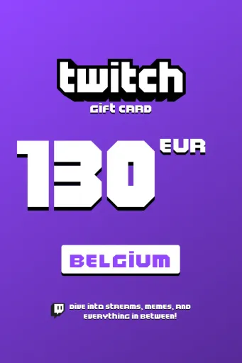 Twitch 130 EUR Gift Card (Belgium) - Digital Key