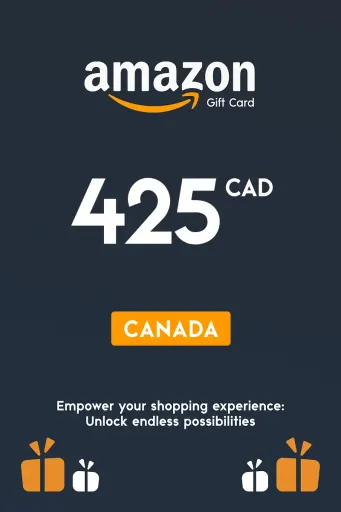 Amazon 425 CAD Gift Card (Canada) - Digital Key