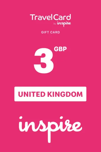 TravelCard by Inspire 3 GBP Gift Card (United Kingdom) - Digital Key