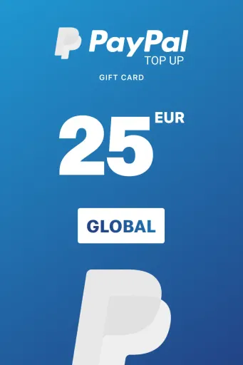 PayPal Instant Top Up 25 EUR Gift Card (Global) - Digital Key