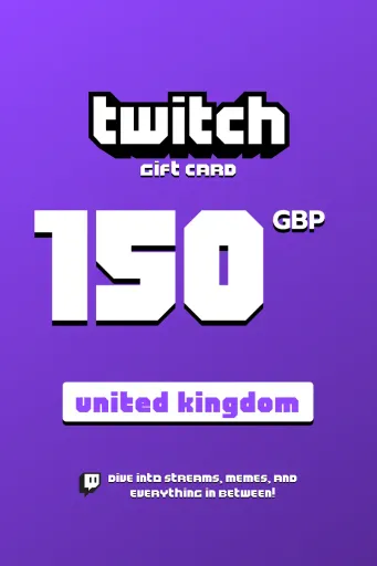 Twitch 150 GBP Gift Card (United Kingdom) - Digital Key