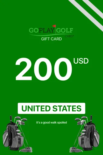 Go Play Golf 200 USD Gift Card (United States) - Digital Key