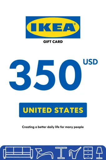 Ikea 350 USD Gift Card (United States) - Digital Key