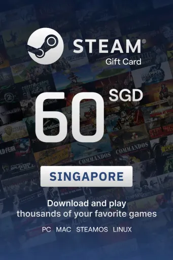 Steam Wallet 60 SGD Gift Card (Singapore) - Digital Key