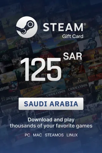 Steam Wallet 125 SAR Gift Card (Saudi Arabia) - Digital Key