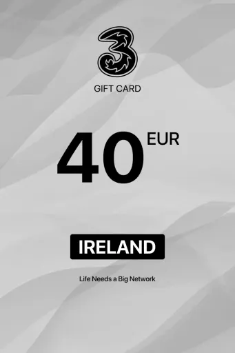 Three Mobile 40 EUR Gift Card (Ireland) - Digital Key