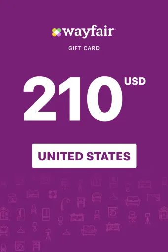 Wayfair 210 USD Gift Card (United States) - Digital Key