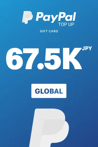 PayPal Instant Top Up 67500 JPY Gift Card (Global) - Digital Key