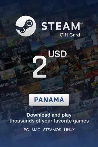 Steam Wallet 2 USD Gift Card (Panama) - Digital Key