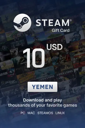 Steam Wallet 10 USD Gift Card (Yemen) - Digital Key