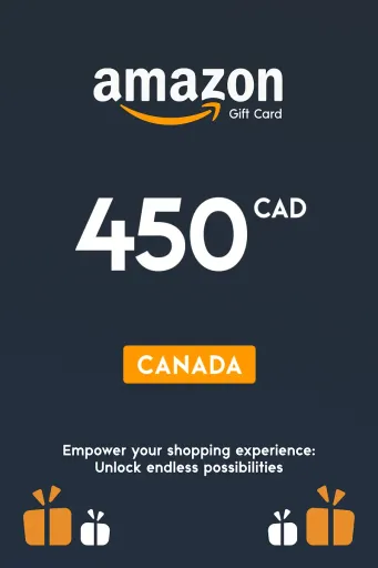Amazon 450 CAD Gift Card (Canada) - Digital Key