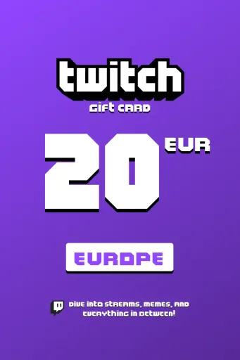 Twitch 20 EUR Gift Card (Europe) - Digital Key