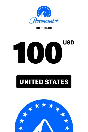 Paramount+ 100 USD Gift Card (United States) - Digital Key