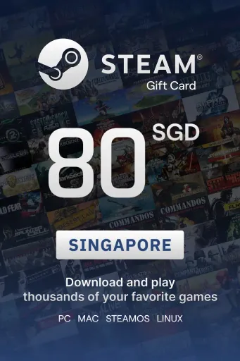Steam Wallet 80 SGD Gift Card (Singapore) - Digital Key