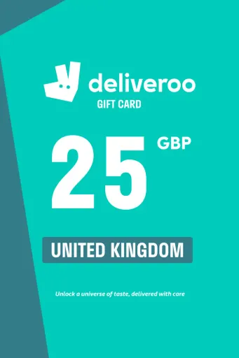 Deliveroo 25 GBP Gift Card (United Kingdom) - Digital Key