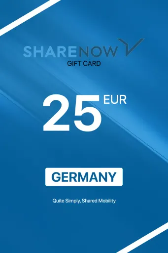ShareNow 25 EUR Gift Card (Germany) - Digital Key