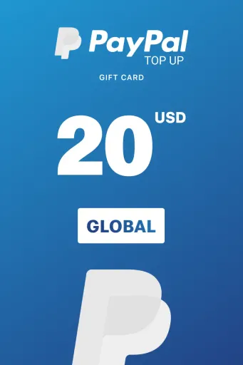 PayPal Instant Top Up 20 USD Gift Card (Global) - Digital Key