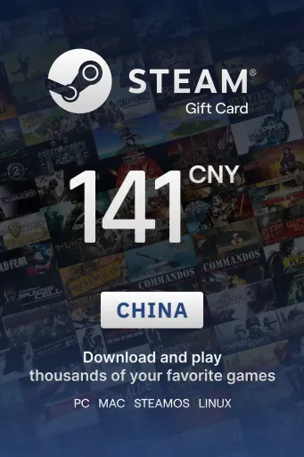 Steam Wallet 141 CNY Gift Card (China) - Digital Key