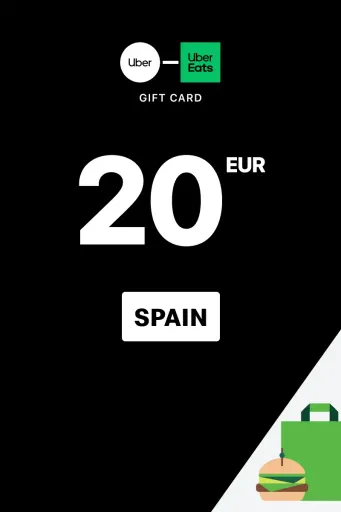 Product Image - Uber & Uber Eats 20 EUR Gift Card (Spain) - Digital Key