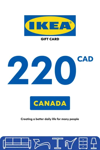 IKEA 220 CAD Gift Card (Canada) - Digital Key