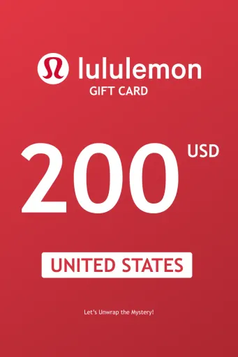 Lululemon 200 USD Gift Card (United States) - Digital Key