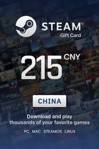 Steam Wallet 215 CNY Gift Card (China) - Digital Key