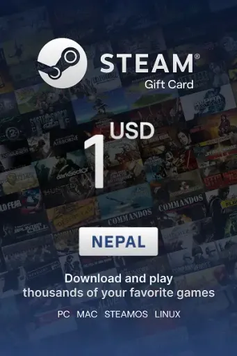 Steam Wallet 1 USD Gift card (Nepal) - Digital Key