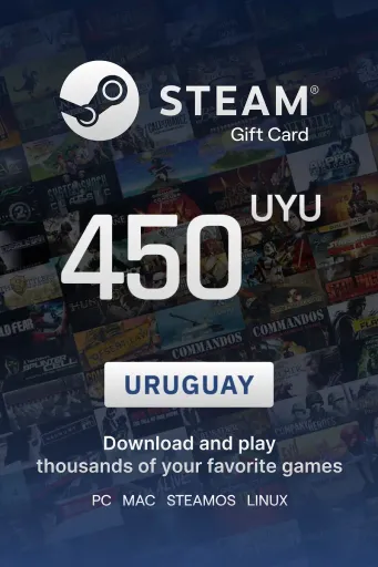 Steam Wallet 450 UYU Gift Card (Uruguay) - Digital Key