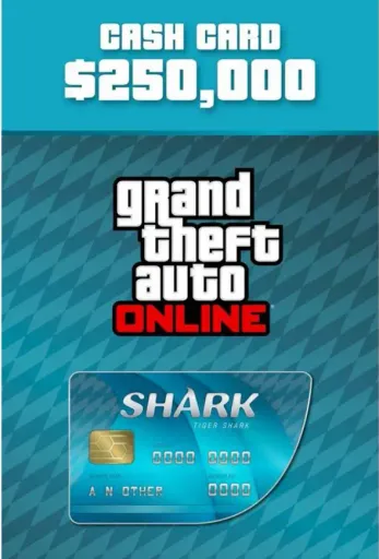 Product Image - Grand Theft Auto Online Tiger Shark Cash Card $250000 (Global) (Xbox One) - Xbox Live - Digital Key