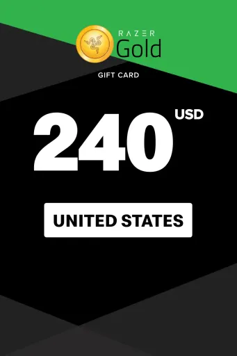Razer Gold 240 USD Gift Card (United States) - Digital Key