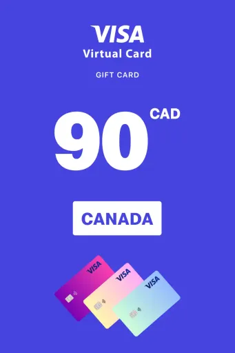 Virtual Visa 90 CAD Gift Card (Canada) - Digital Key