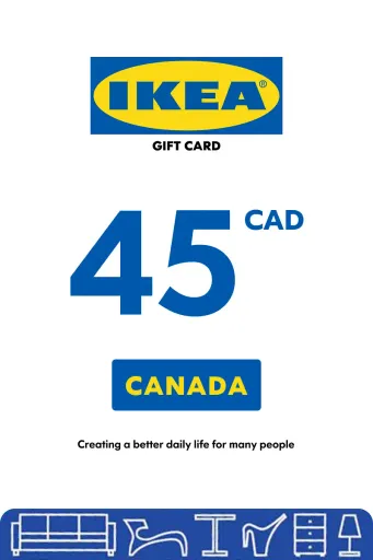 IKEA 45 CAD Gift Card (Canada) - Digital Key