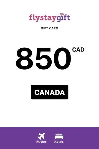 Flystay Gift 850 CAD Gift Card (Canada) - Digital Key