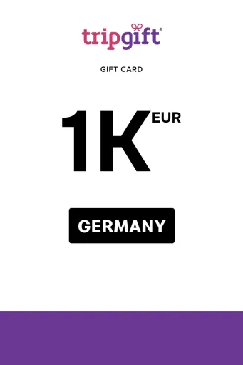 TripGift 1000 EUR Gift Card (Germany) - Digital Key