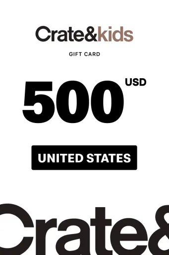 Crate & Kids 500 USD Gift Card (United States) - Digital Key