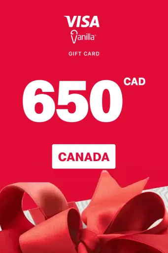 Vanilla Visa 650 CAD Gift Card (Canada) - Digital Key
