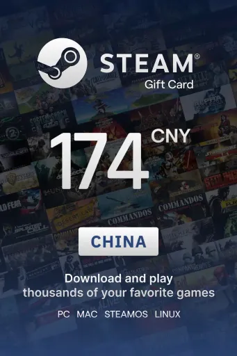 Steam Wallet 174 CNY Gift Card (China) - Digital Key