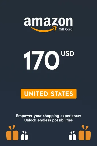 Amazon 170 USD Gift Card (United States) - Digital Key