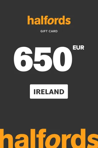 Halfords 650 EUR Gift Card (Ireland) - Digital Key