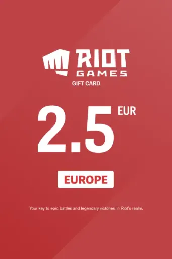 Riot Access 2.5 EUR Gift Card (Europe) - Digital Key