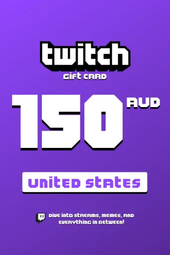 Twitch 150 USD Gift Card (United States) - Digital Key