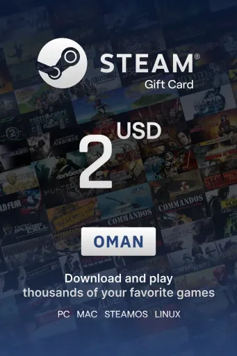 Steam Wallet 2 USD Gift Card (Oman) - Digital Key
