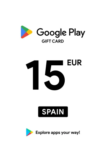 Google Play 15 EUR Gift Card (Spain) - Digital Key