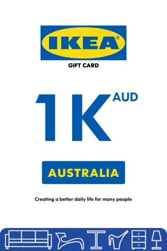 IKEA 1000 AUD Gift Card (Australia) - Digital Key