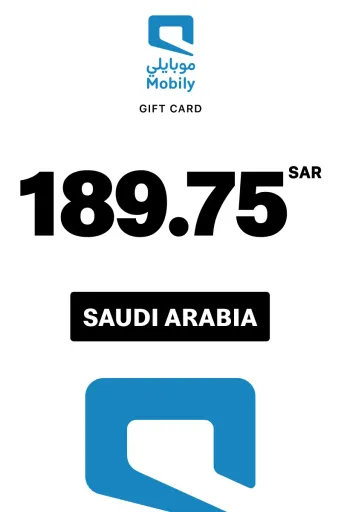 Mobily Card 189.75 SAR Gift Card (Saudi Arabia) - Digital Key
