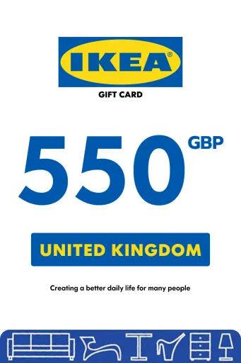 IKEA 550 GBP Gift Card (United Kingdom) - Digital Key